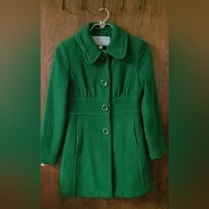 Kelly Green Jessica Simpson dress coat